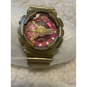 G-Shock G-SHOCK Gold Pink Dial Watch Used G206 Works Great